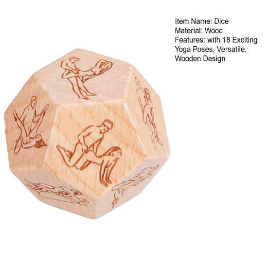 Date Night Dice Peppen Sie Ihr Liebesleben mit 18 aufregenden Yoga-Posen auf. Vielseitige Yoga-Requisiten aus Holz. Jubiläumsgeschenk