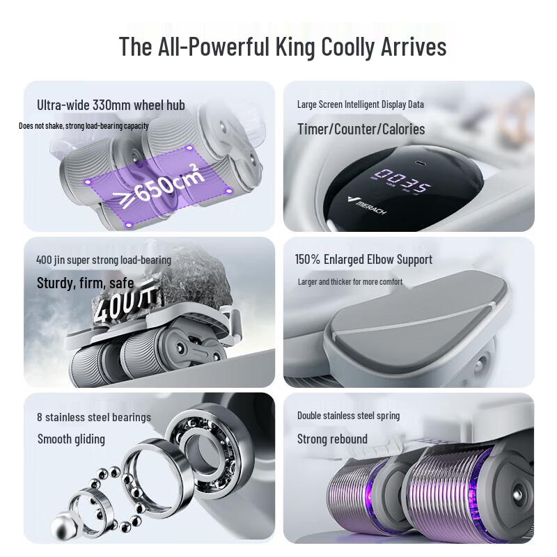 Merach Smart Auto-Rebound Abdominal Wheel