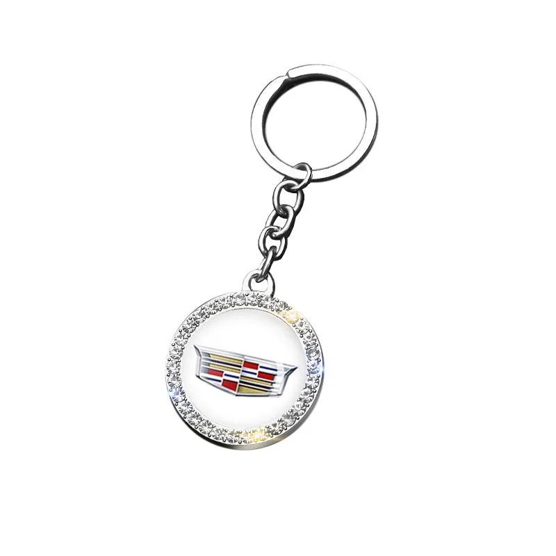 for Cadillac Escalade CTS ATS SRX Deville BLS XT4 XT5 XT6 STS XTS SLR XLR CT4 CT5 CT6 Metal Car Keyring Keychain Auto Decoration
