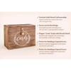 Wedding Card Box with Card Slit and Lock 12"X10"X4.5"- Card Box for Weddings, Receptions,  Baby Showers, Honeymoon Funds WBKH (Burnt)