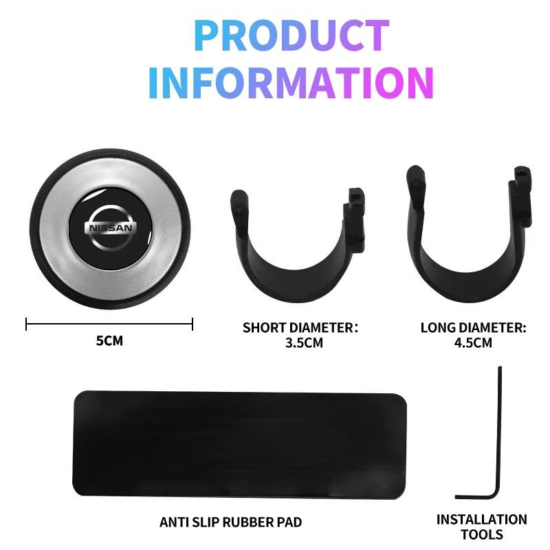 Steering Wheel Booster Ball Knob 360 Car Steering Power Handle For Nissan Nismo Tiida Teana Skyline Juke X-trail Almera Qashqai