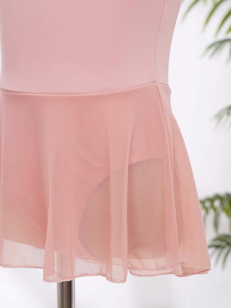 Meisjes Ballet Dans Rokje Leotard Camisole Jurk Mouwloos Spaghetti Bandjes Lage Rug Ballerina Trainingsjurk