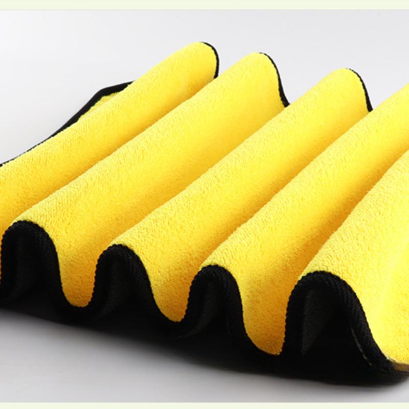 Microfiber Cleaning Towel Super Moisture-absorbent Thickened Soft Dry Towel Double-layer Cleaning Thickened Absorbent Coral Fleece Car Wash Towel