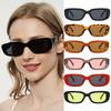 2Pcs Women Sports Glasses Vintage Mirrored Cat Eye Sunglasses Retro Small Frame Uv400 Eyewear Fashion Ladies Driver Goggles