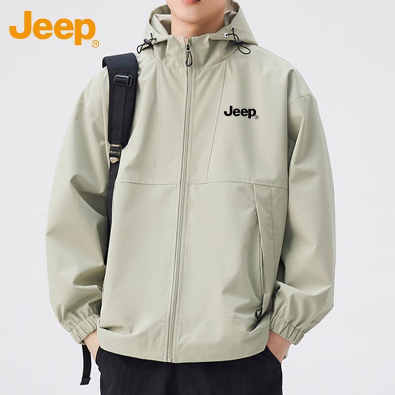JEEP Men's Spring Autumn Casual Windbreaker Jacket