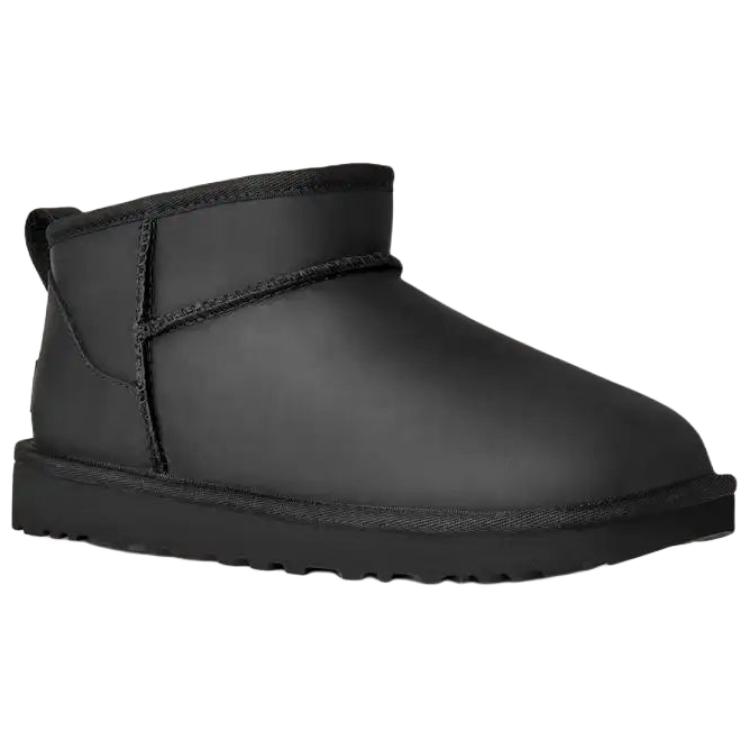 UGG Botas de Nieve Clásicas Ultra Mini Cálidas de Moda Slip-On para Mujer Botas Negro 1174210-BLK