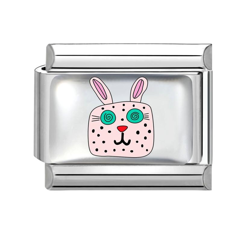 Creative Personalized DIY Cartoon Animals Series Charm Bracelet Lovely Fish Dog Cat Bead Fit 9mm Stainless Steel Bracelet Gift