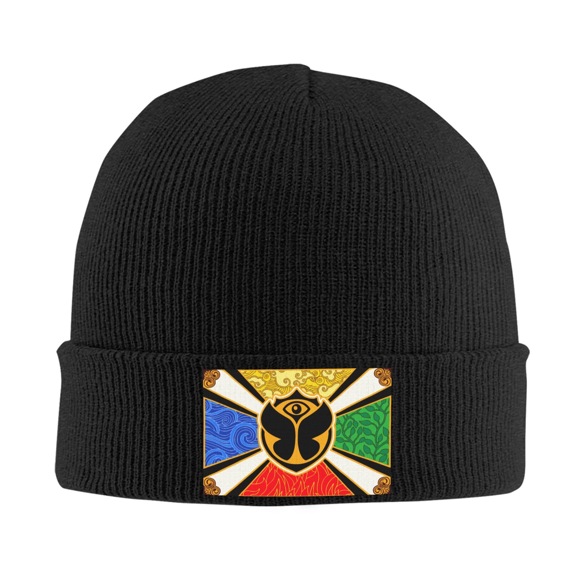

Tomorrowland Bonnet Hats Hip Hop Knitting Hat For WoUnisex Unisex Winter Warm Electronic Dance Music Festival Skullies Beanies Caps One Size
