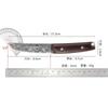 Damaststahl-Messer Mehrzweck mit Messerscheide Obstmesser Außerhalb der Mongolei Hand Fleischmesser Schaf essen Bratenmesser