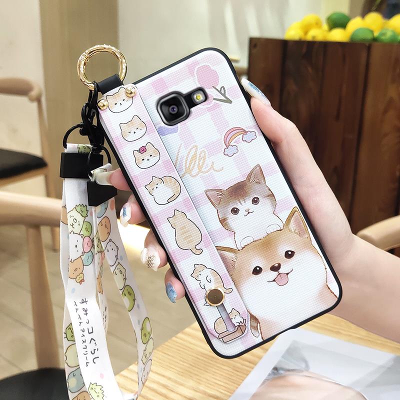Anti-dust Silicone Phone Case For Samsung Galaxy A510/A5 2016/SM-A510F Soft Case Shockproof Ring Cartoon Back Cover Cute