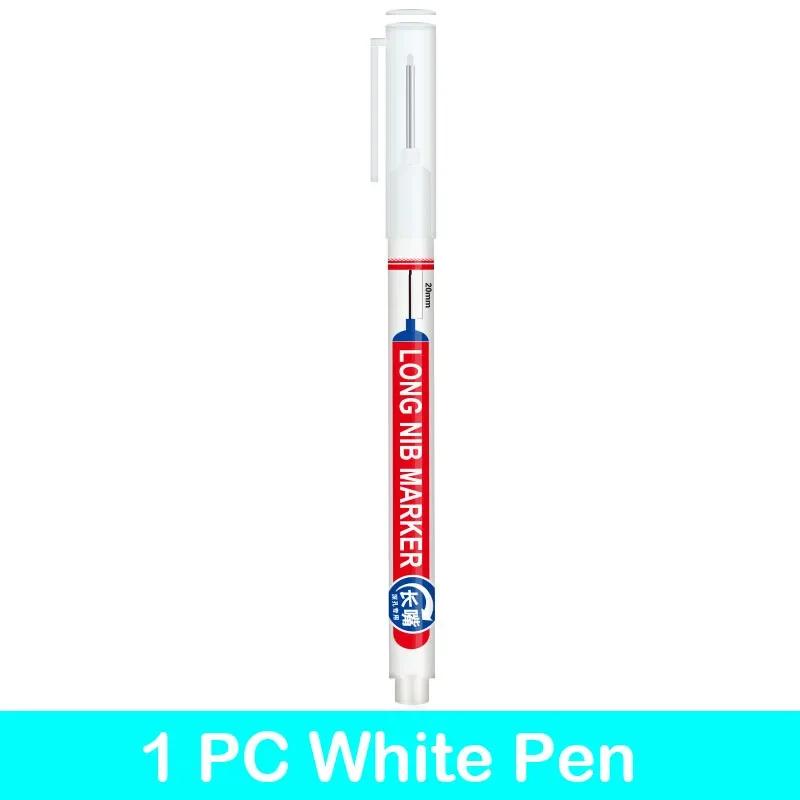 

1/5 PCS 20mm Deep Hole Long Nib Head Marker for Metal Perforating Pen Waterproof Woodworking Decoration Stationery Art Supplies