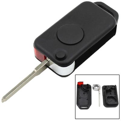 1 Button Remote Flip Car Key Shell For Mercedes B-Enz W168 W124 W202 1984-2004