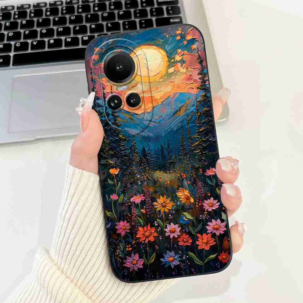 For Oppo Reno10 5G CPH2531 Case Luxurious Rose Cute Rabbit Soft Silicone Cover For Reno10 Pro 5G CPH2525 6.7" Global Phone Shell