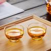 Heat-Resistant Glass Kung Fu Teacups (70ml, Set of 6)