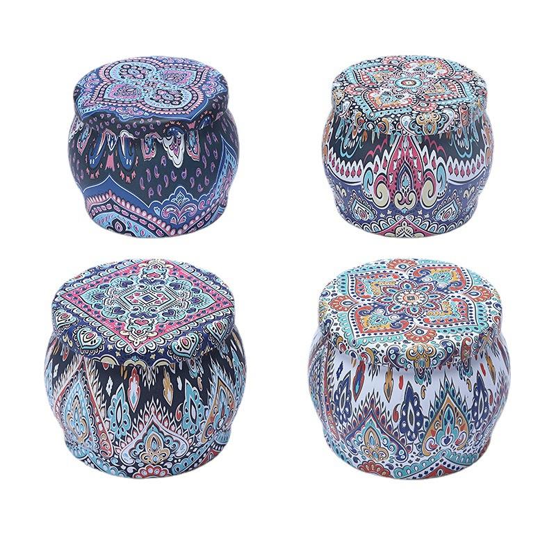 Creative Festive Atmosphere Lights Wedding Souvenir Candles Indoor Soy Wax Aromatherapy Candles Round Tin