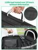 Car Trunk Organizer Cargo Organizer Trunk Storage Waterproof Collapsible Durable Multi Compartments with Foldable Cover Black