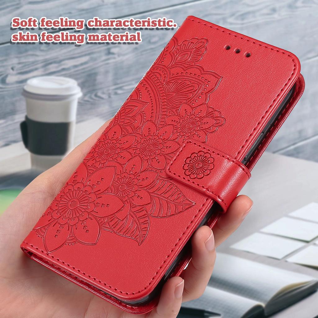 For Xiaomi Poco F7 5G/Redmi Turbo 4 Pro 5G Case Floral Pattern PU Leather Wallet Stand Phone Cover