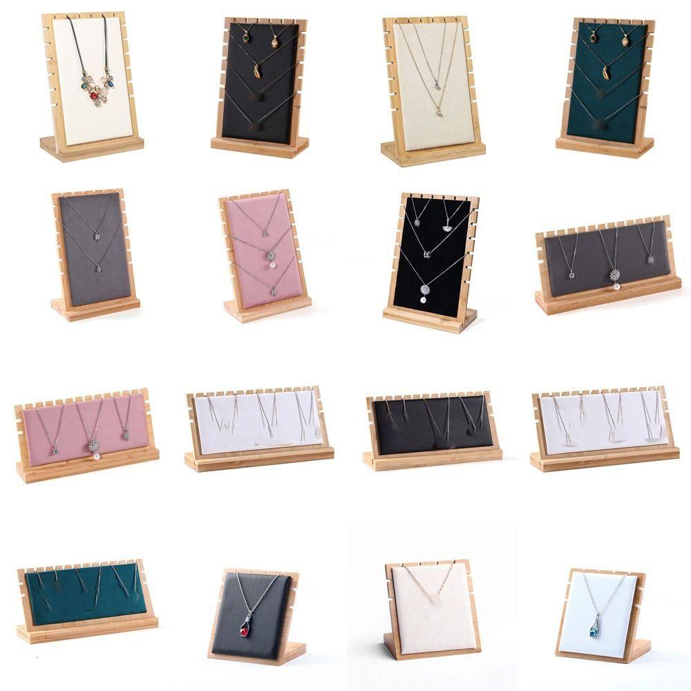 Showing Rack Wood Necklace Display Rack Women Jewelry Holder Jewelry Display Rack Display Stand