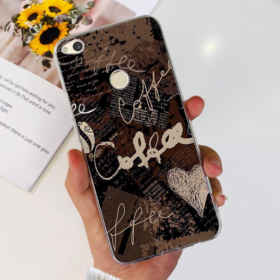 For Huawei P8 Lite 2017 Case Honor 8 Lite Luxury Painted Cover Clear Silicone Soft TPU Phone Case For Huawei GR3 2017 Back Cover