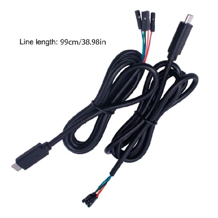 Practical USB TypeC to Phone Serial 232 Cable for Communication Needs