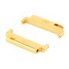 1 Pair Metal Watch Band Adapter 20 To 22mm Watch Strap Connection Adapter with Spring Bars Gold A