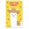 Les Trésors De Lily [Q0875] - Carnet de notes 'Lama Mania' jaune (Chili con 'Carnet') - 14. 5x9 cm (72 pages)