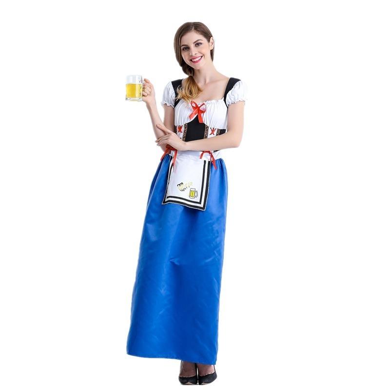 Women's Beer Festival Costume Traditional Ethnic Stage Performance Costume Dress Set