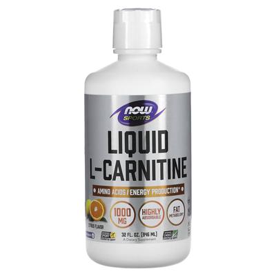 Sports, Liquid l-Carnitine, Citrus Flavor, 1,000 Mg, 32 Fl Oz (946 Ml)