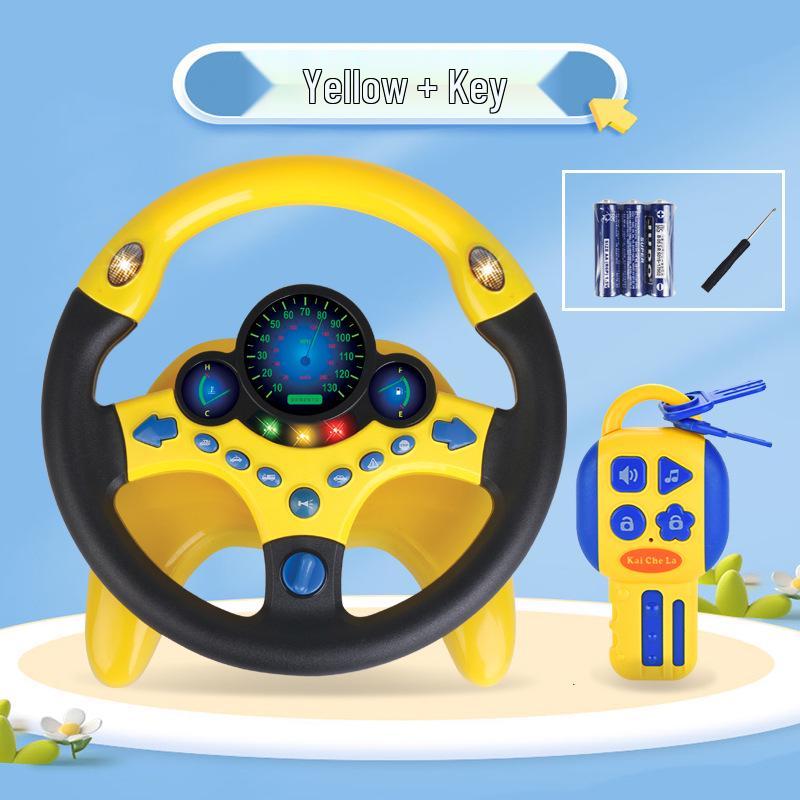 Kids' Large Passenger Seat Simulated Driving Toy with Base