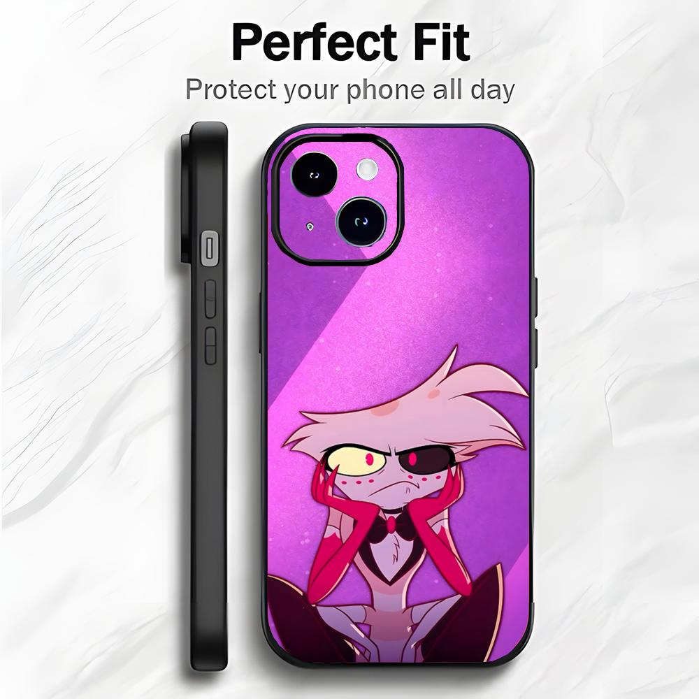 Edgy American Cartoon H-Hazbin Hotel Phone Case Phone Case Soft Packaging Lightweight For iPhone17 16 15 14 13ProMax