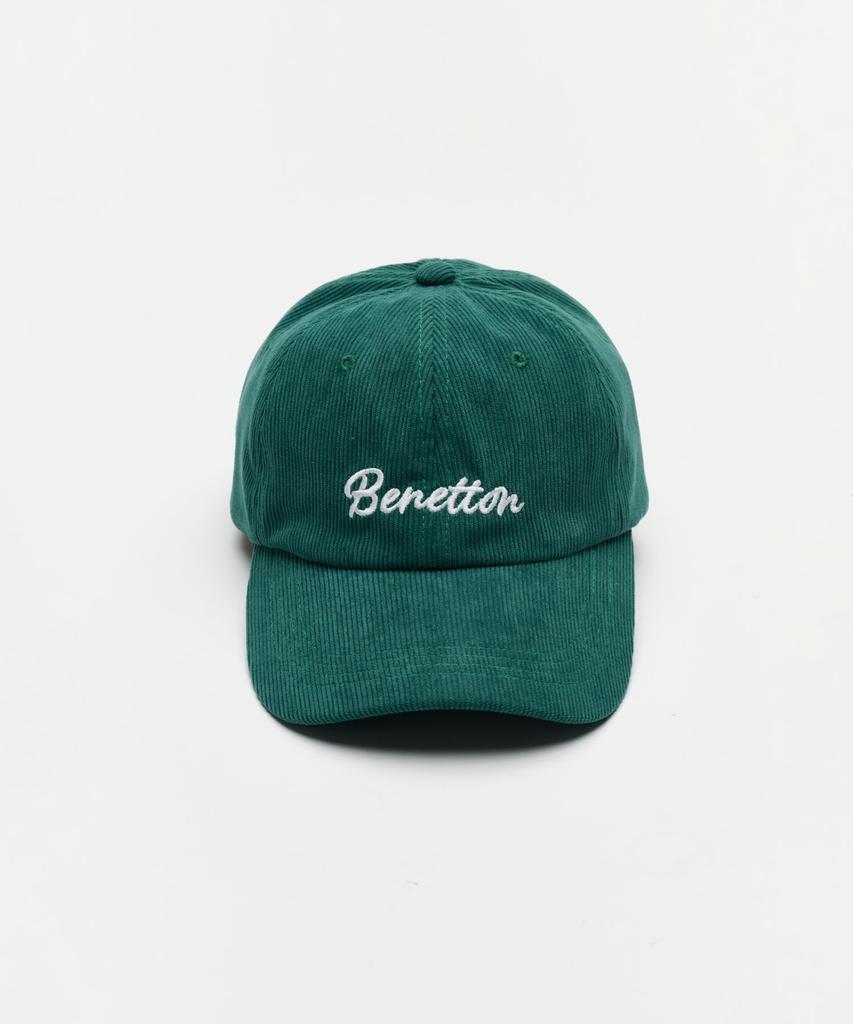 Benetong Ribbed Ball Cap Green
