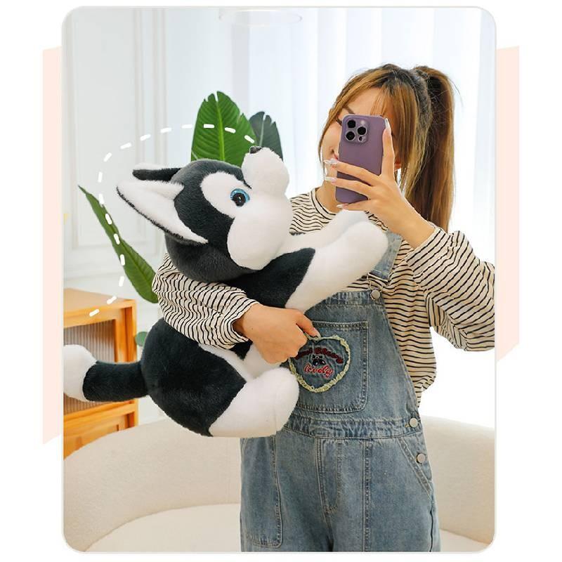 Husky Siberian Dog Plush Toy Cartoon Stuffed Doll Room Decoration Gift Kids