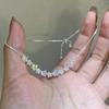 Adjustable Shiny Star Bracelet Colorful Zircon Crystal Wrist Jewelry for Women Graduation Gift