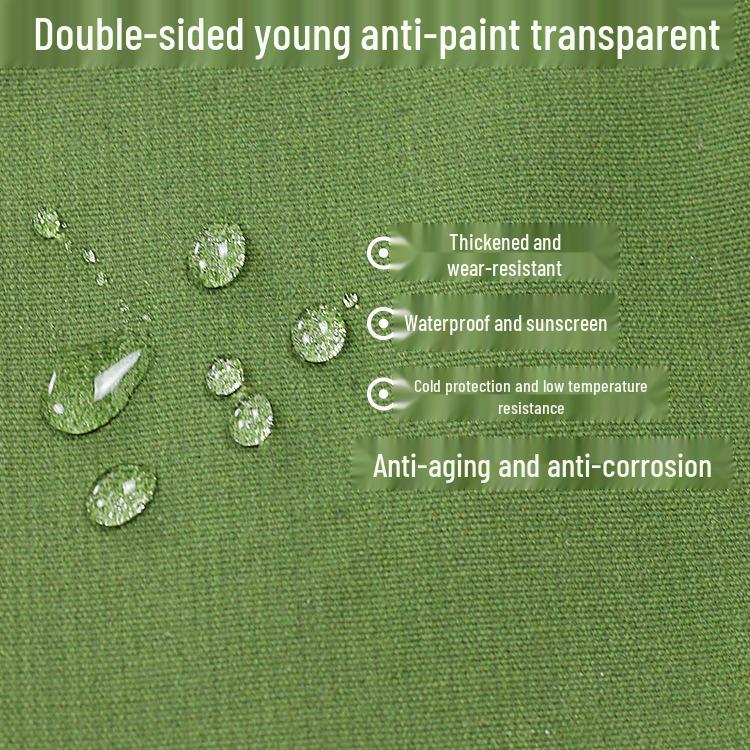 Verdickte wasserdichte Canvas-Plane: Langlebige, sonnen- und regenfeste Abdeckung für Fahrzeuge und Waren