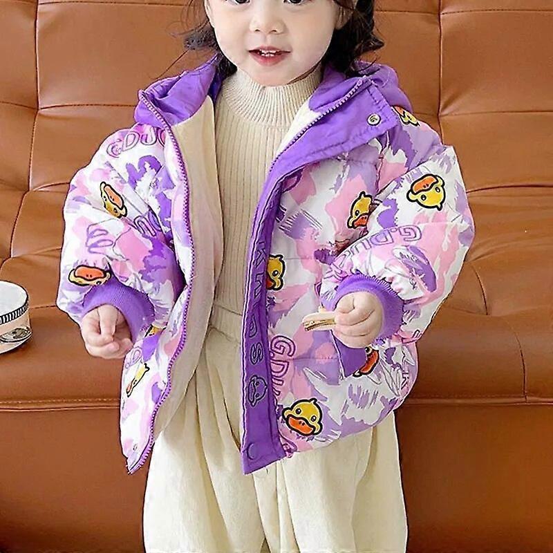 Cartoons Down Jacket for Girls Floral Warm Jacket for Girls White Duck Down Jacket for Boy New Winter Cute Children's Outerwear