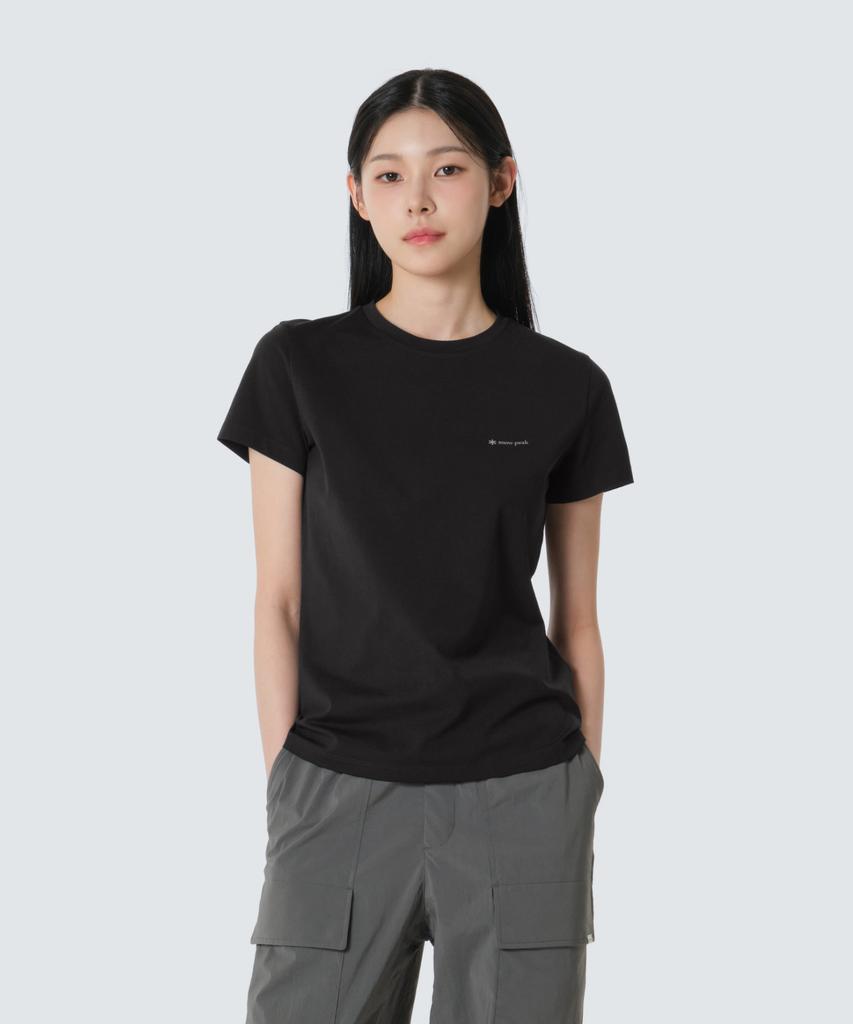 SNOWPEAK APPAREL Quick-Dry Primeflex Women'S Short Sleeve T-Shirt (S26Mwtts21) Black