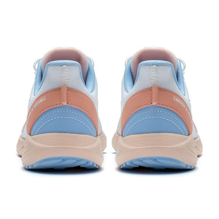 Li Ning Youth  Childrens Sports Trend Shock Absorption Rebound Lightweight Non-Slip Low-Top Running Shoes Kids Running Shoes White Orange YKFT064-2