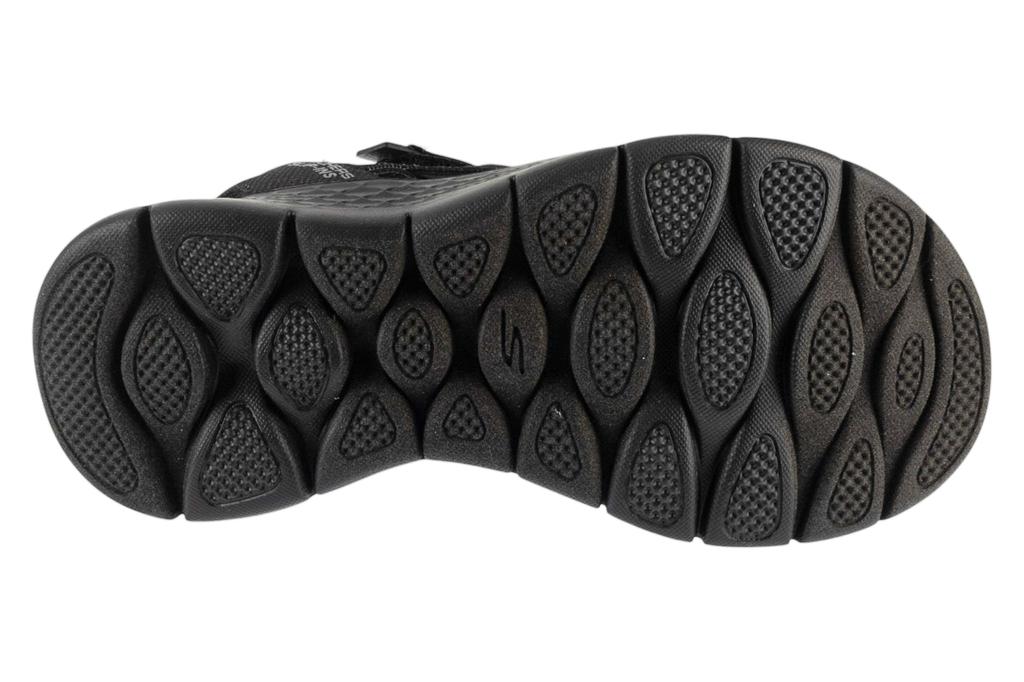 Skechers Slip-Ins: Go Walk Flex Sandal - Illuminate, Womens Black Sandals
