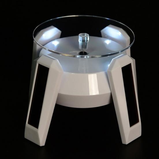 Airship UFO Rotating Display Stand 360 Degrees Solar Dual Use Automatic Turntable for Showcase