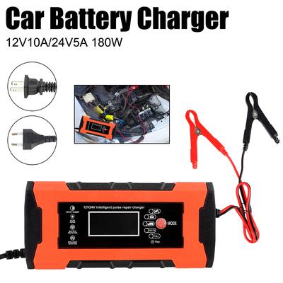 10A 12V 24V 5A Car Battery Charger Automotive Battery Charger Digital Display Detection Car Charger