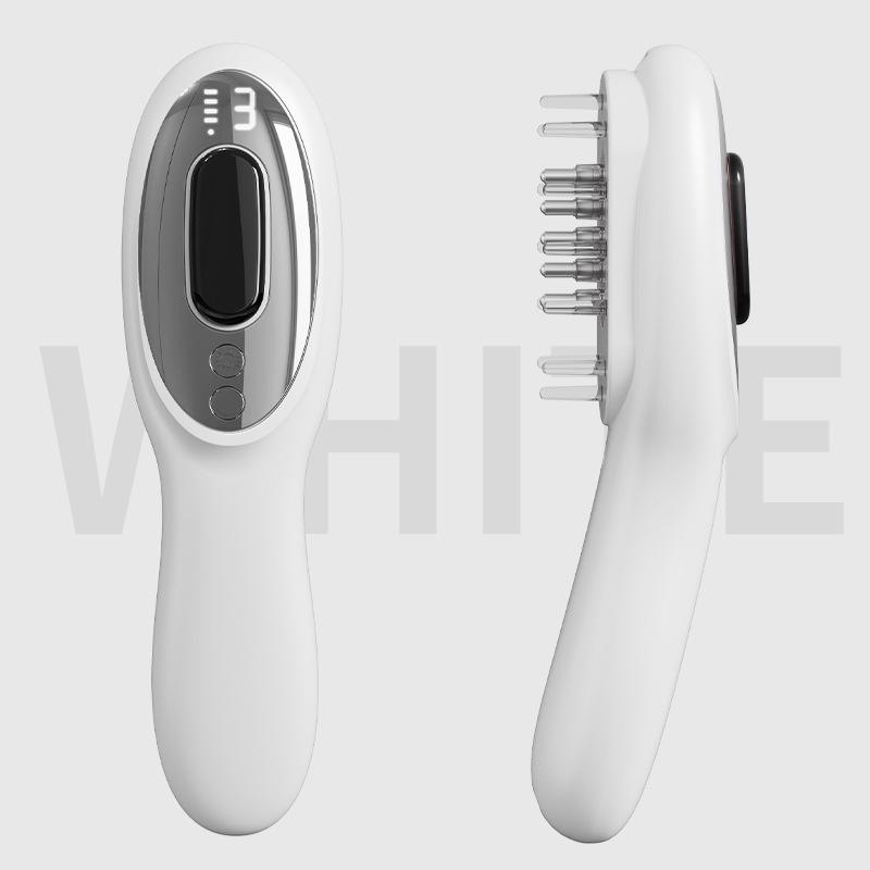 Electric Anti-Hair Loss Massage Comb with Light Therapy for Hair Growth and Vibration