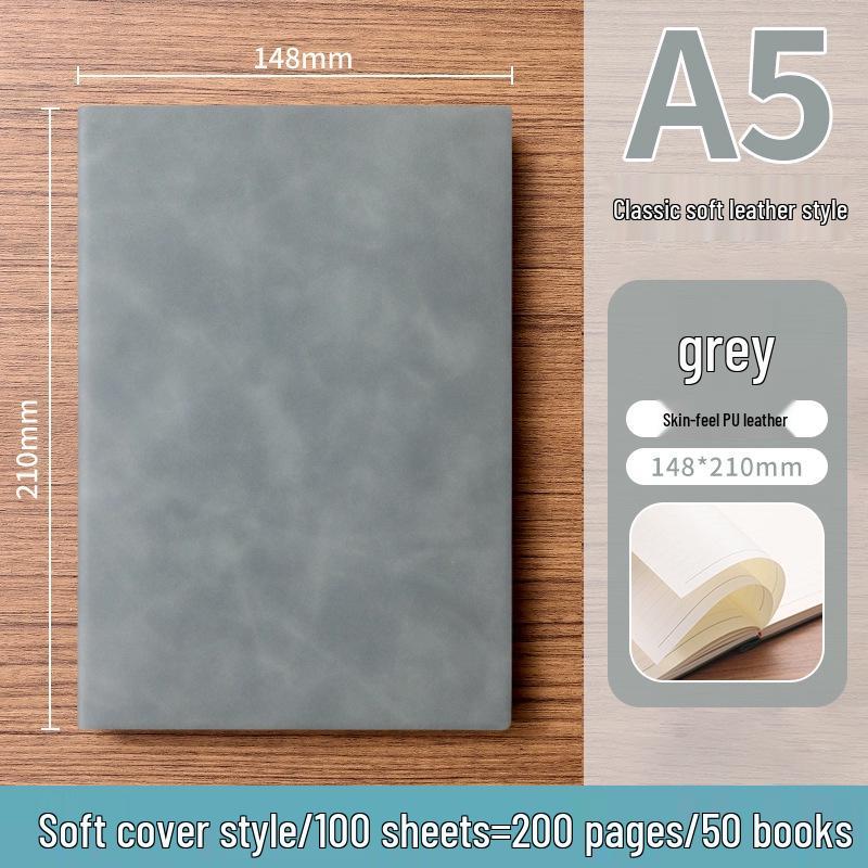 Individuelle Gestaltung eines A5-Notizblocks für das Büro mit Logo-Schnalle