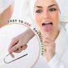 1Pcs Steel Tongue Scraper U-shaped Metal Fresh Breath Cleaning Coated Tongue Oral Hygiene Care Tools Daily Oral Cleaning Product