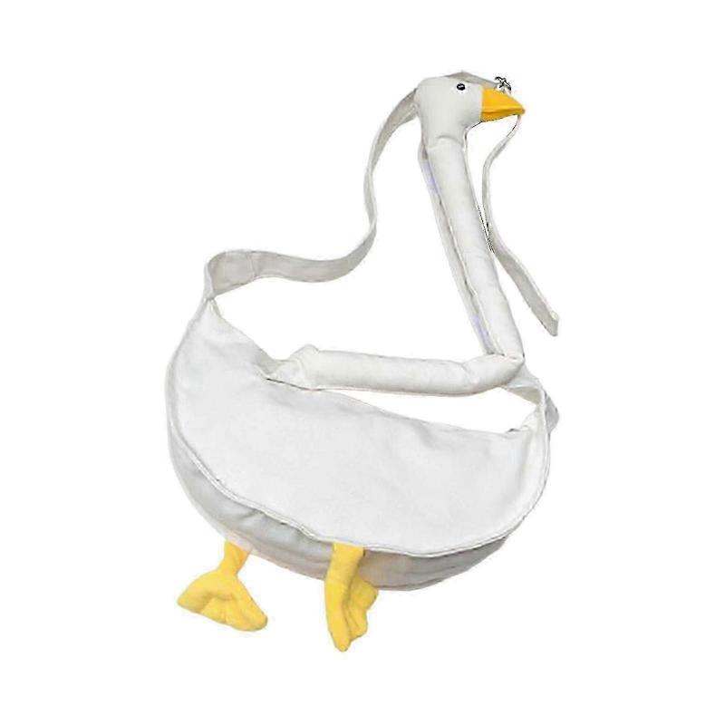 Borsa a tracolla grande e divertente con oca, borsa in tela alla moda per shopping, festival e uso quotidiano
