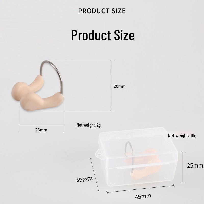 Professional Silicone Steel Wire Nose Clip - Anti-Slip & Anti-Choking for Swimming, Suitable for Adults, Children, Men & Women.