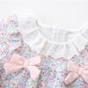 Sweet Floral Two-Piece Set: Baby Girls' Long Sleeve Outfit for Autumn/Spring 2025