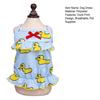 Dog Slip Dress Breathable Summer Yellow Duck Print Ruffle Pet Sleeveless Dress Pet Costume Outfit Apparel for Small Dogs