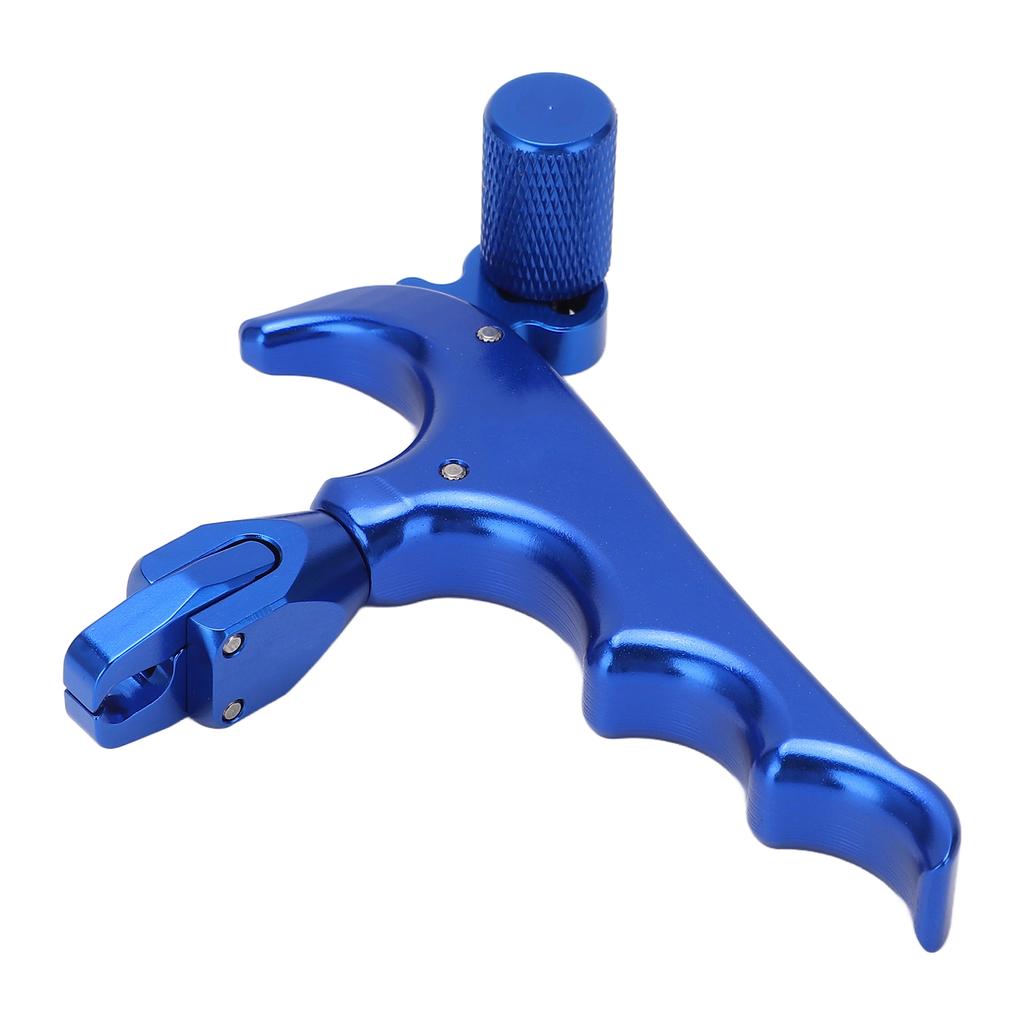 Compound Bow Release Aid Portable 360 degrees  Rotatable Aluminum Alloy Thumb Archery Release Aids Blue