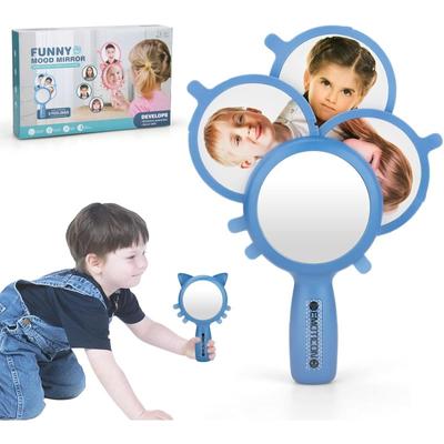 Kids Emotional Imitation Expression Mirror Early Education Puzzle Development Card 6 Emotional Simulation Learning Toy for Kids