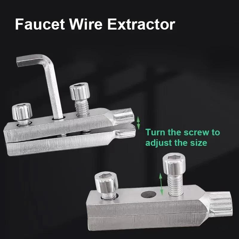 Extractor for Water Pipe Breakage Multi Specification Wire Extractor Water-tap Screw Remover Angle Valve Repair Tools
